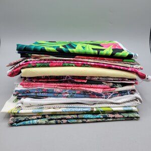 Floral Fabric Scraps Various Prints Crafting Quilting Fabric Bundle 2.3 lbs